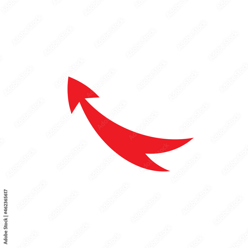 red motion arrow up icon. Forward, growth sign. Isolated on white. red motion arrow up icon. Forward, growth sign. Isolated on white.