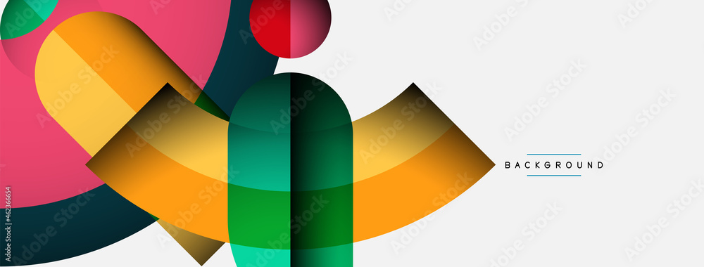 Trendy shapes, color minimal design composition, lines and shadows for wallpaper banner background or landing page Trendy shapes, color minimal design composition, lines and shadows for wallpaper banner background or landing page
