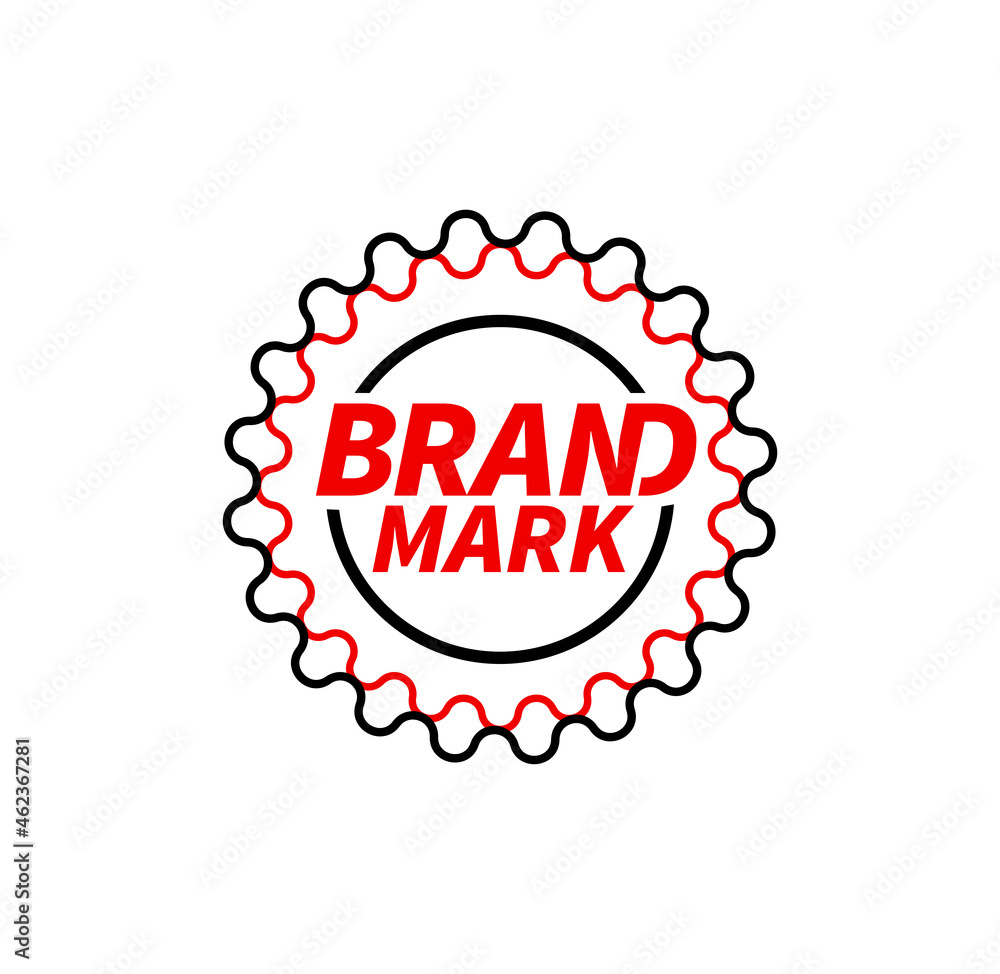 Stamp of Brand mark company.