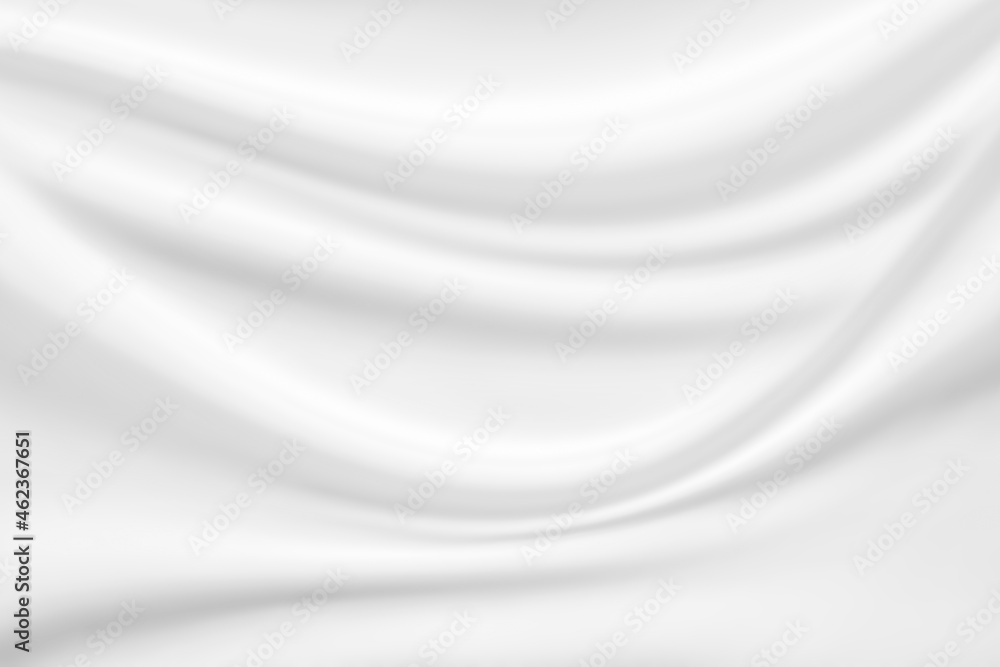 Abstract white fabric with soft wave texture background Abstract white fabric with soft wave texture background