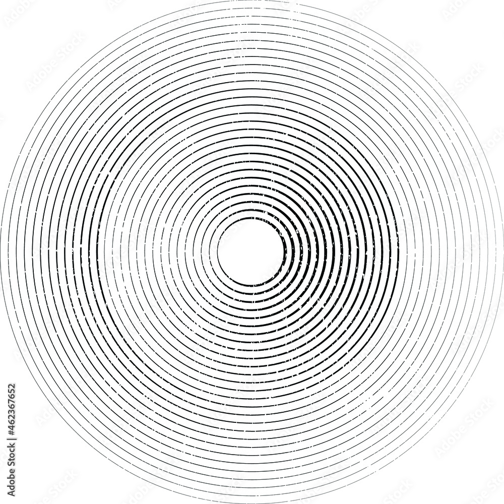 Grunge lines in Circle Form . Spiral Vector Illustration .Textured round Logo . Design element . Abstract Geometric circular shapes .Rotating grunge radial line. Concentric circles Grunge lines in Circle Form . Spiral Vector Illustration .Textured round Logo . Design element . Abstract Geometric circular shapes .Rotating grunge radial line. Concentric circles