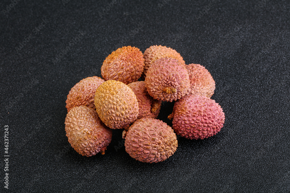 Tropical sweet exotic fruit lychee Tropical sweet exotic fruit lychee