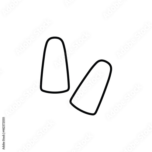 earplug icon vector ear plugs sign