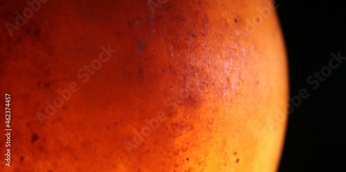 sun on the black background