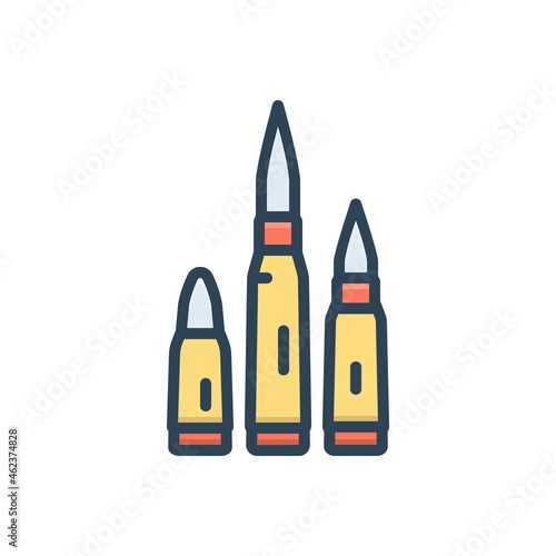 Color illustration icon for cartridge