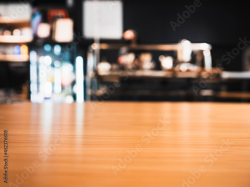 Table top counter Bar Cafe restaurant Business Blur background