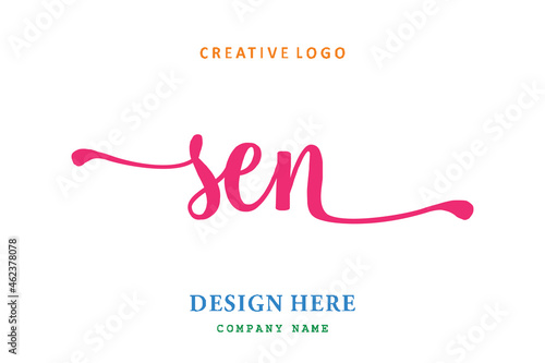 SEN lettering logo is simple, easy to understand and authoritative