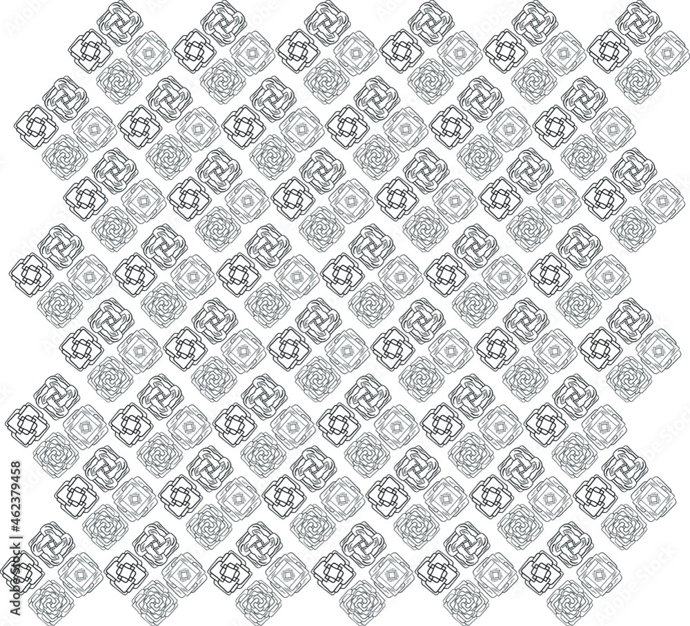 seamless pattern outline of abstract shapes seamless pattern outline of abstract shapes
