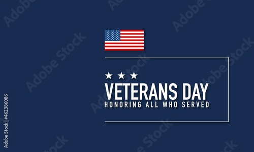 Veterans Day Background Design.
