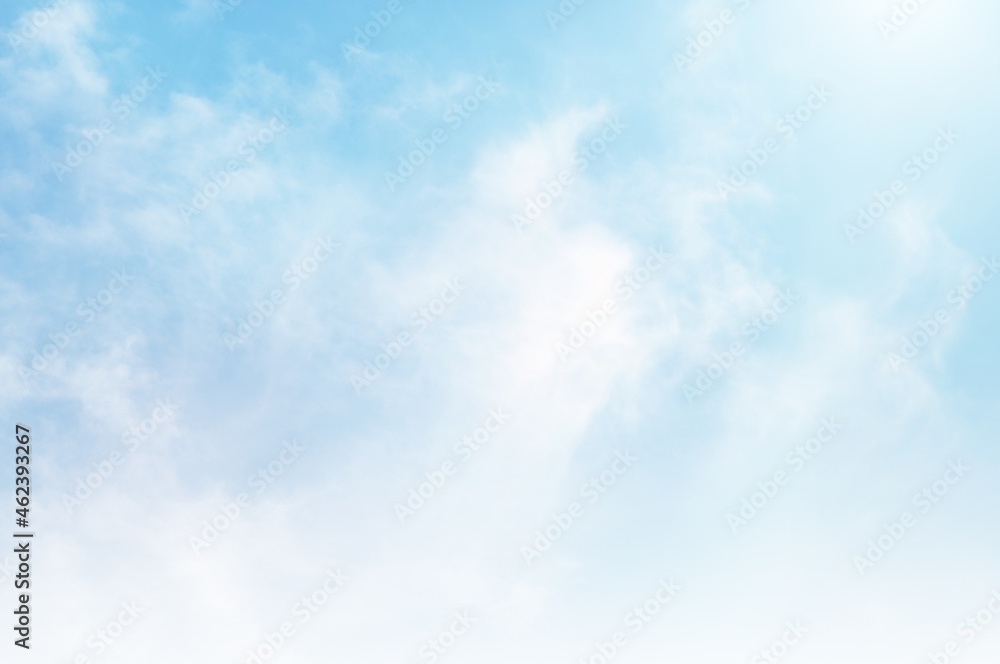 Blue sky with white cloud. The summer heaven is colorful clearing day Good weather and beautiful nature in the morning. Blue sky with white cloud. The summer heaven is colorful clearing day Good weather and beautiful nature in the morning.