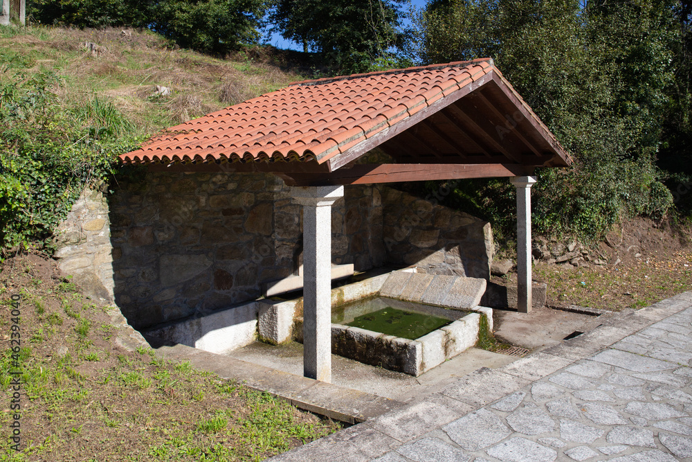 Typical Old traditional public laundry of Galicia, Spain