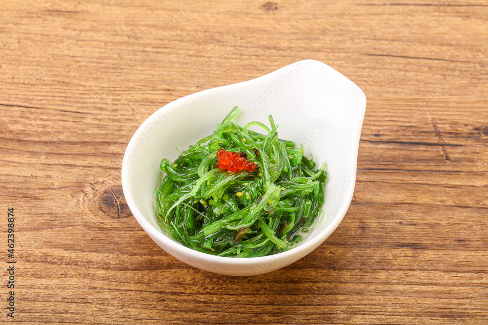 Asian traditional chukka salad in the bowl Asian traditional chukka salad in the bowl