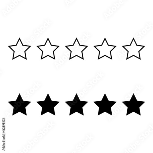 Fototapeta Naklejka Na Ścianę i Meble -  rating stars icons