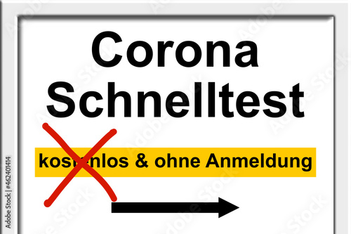 Corona Schnelltest kostet Geld