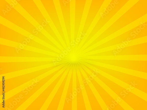 orange and yellow sunlight sunburst sunshine background design for light ray banner, ads, template, product, social media, background wallpaper vector illustration