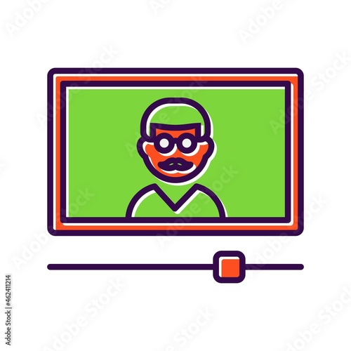 Tutorials Filled Vector Icon Design