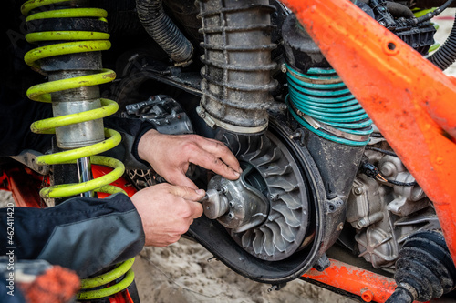 Quader or buggy repair - CVT belt replacement photo