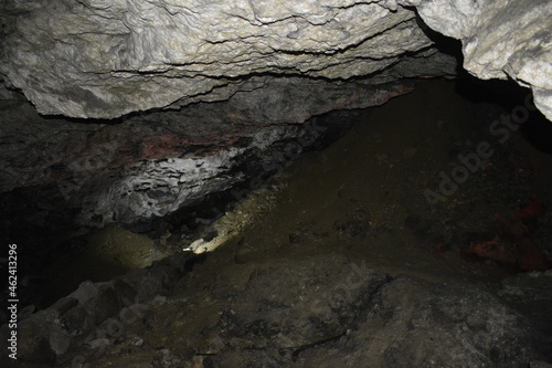 ice cave, cave grotto, rocks