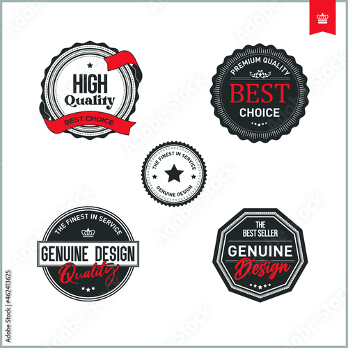 Set of retro design badges