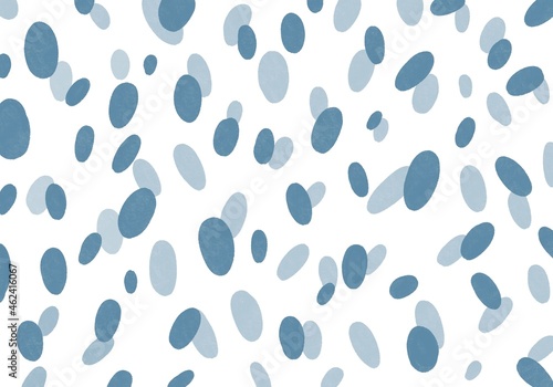 Pastel blue background circles ovals. Soft blue white confetti background