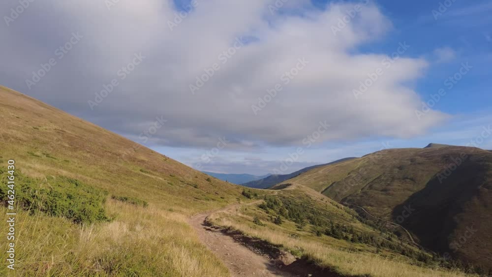 Autumn mountain landscape with blue sky Autumn mountain landscape with blue sky