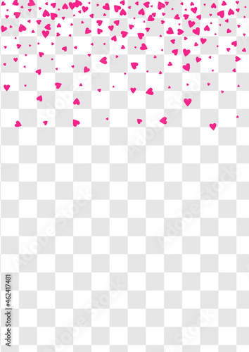 Burgundy Confetti Vector Transparent Backgound.