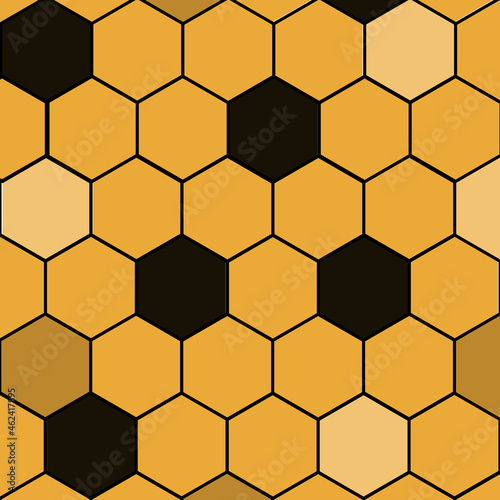 seamless pattern with honeycombs