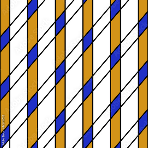 seamless pattern with stripes lines background chevron blue yellow