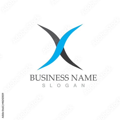 Free Download X Letter Logo Template vector icon - GFXLoad