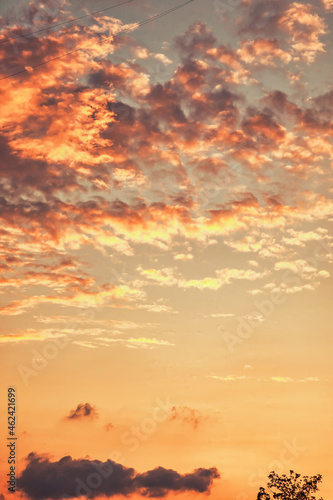 Beautiful blue sky and clouds natural background