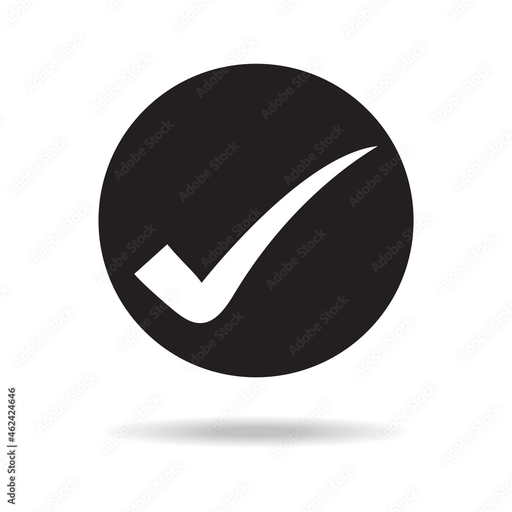 Check icon isolated on white background. Check icon in flat style. Check icon for web site, app, label, ui and logo. Useful for office poster and placard. Check icon vector illustration Check icon isolated on white background. Check icon in flat style. Check icon for web site, app, label, ui and logo. Useful for office poster and placard. Check icon vector illustration