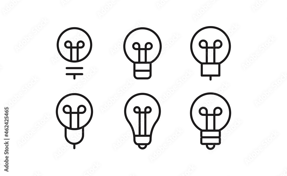 Idea symbol. Electric lamp vector icons. Light bulbs. Idea symbol. Electric lamp vector icons. Light bulbs.