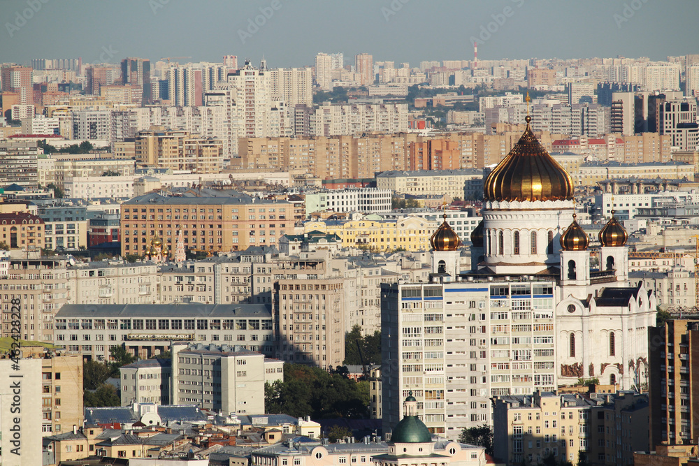 View from Hotel Ukraine in Moscow to city center and Ministry of Foreign Affairs	