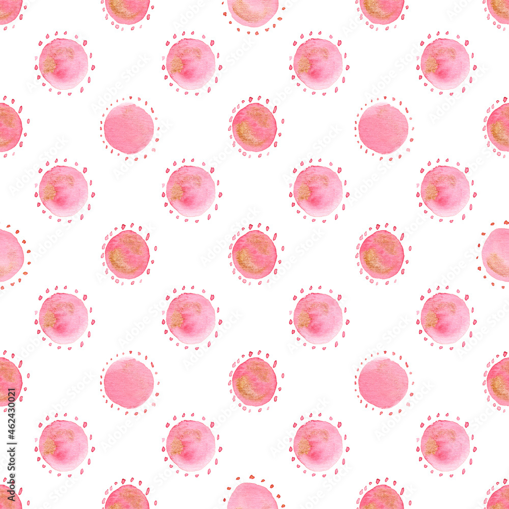 Watercolor seamless pattern abstract background. Hand drawn illustration.