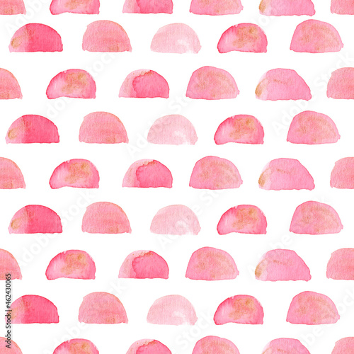 Obraz na płótnie Hand painted watercolor seamless pattern. Abstract pink background clipart. w salonie