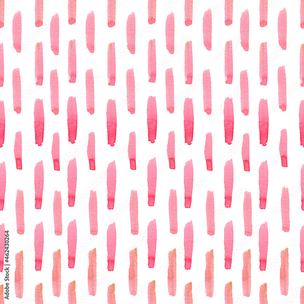 Watercolor lines seamless pattern abstract background. Hand drawn illustration.