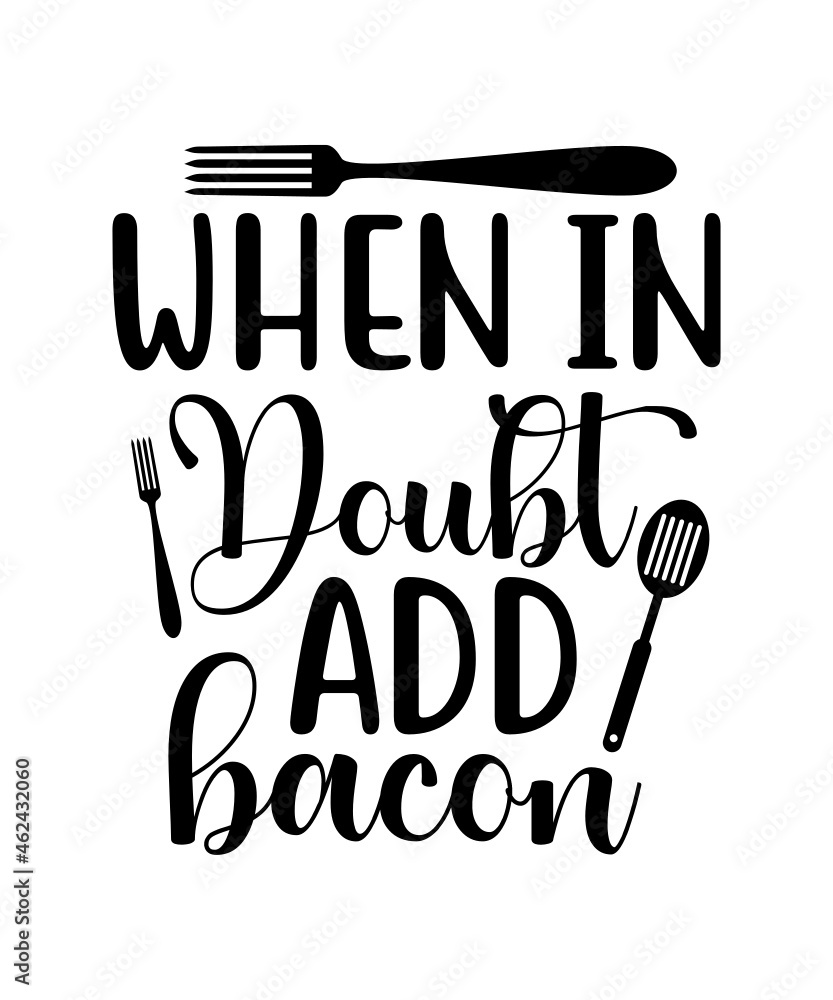 When in Doubt Just Add Butter Svg-funny Kitchen Sayings 