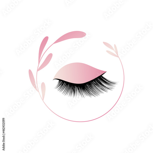 Eyelashes logo for beauty salon