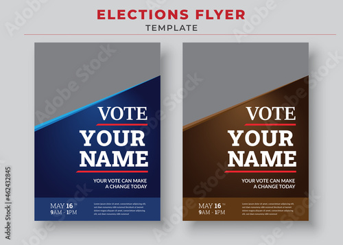 Elections Flyer Template, Political Flyer, Vote Flyer