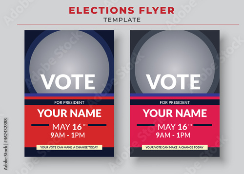 Elections Flyer Template, Political Flyer, Vote Flyer