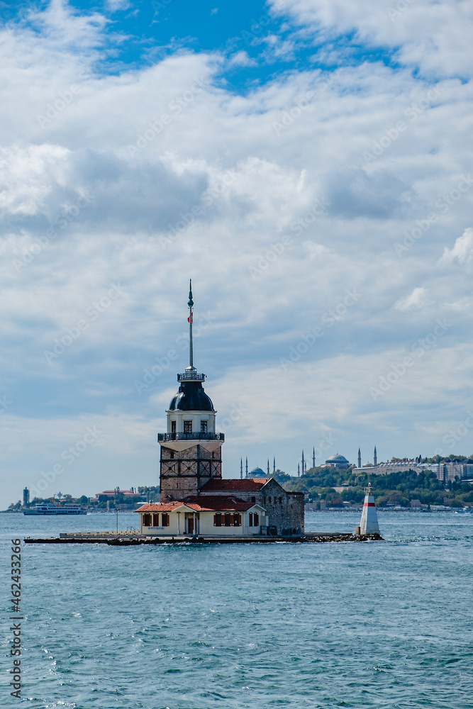 The Maiden's Tower in the Bosphorus, Istanbul, Turkey The Maiden's Tower in the Bosphorus, Istanbul, Turkey