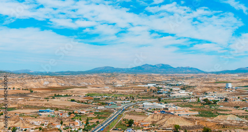 panoramic view of Lorca, in Spain photo