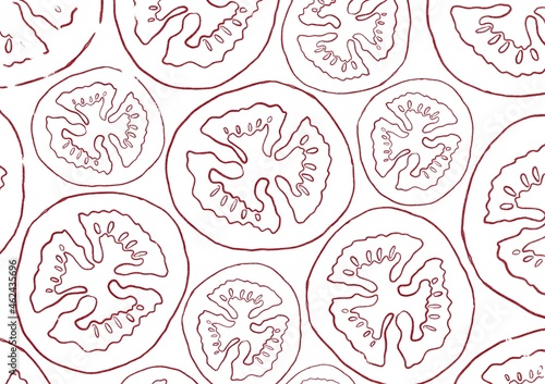 Tomato Line Pattern Abstract