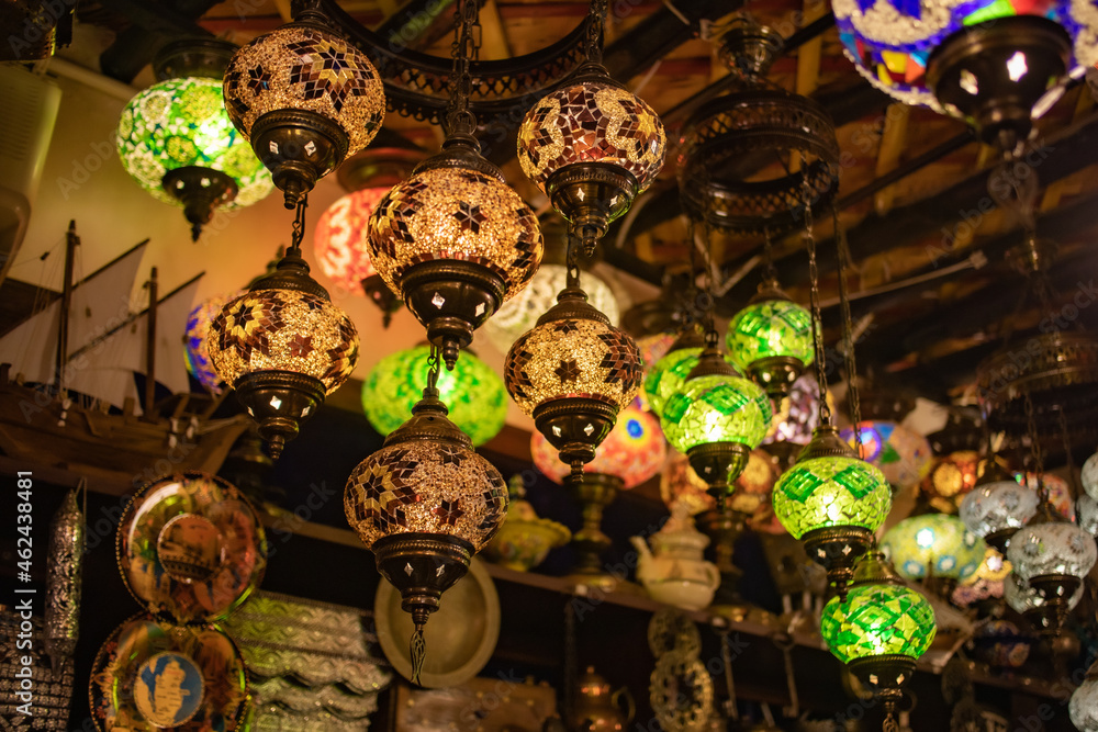 lanterns in a middle east shop lanterns in a middle east shop