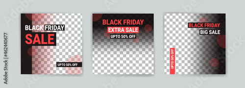 Social media post template for black friday sale. Premium template for black friday sale.