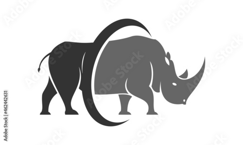 Creative rhino vector logo