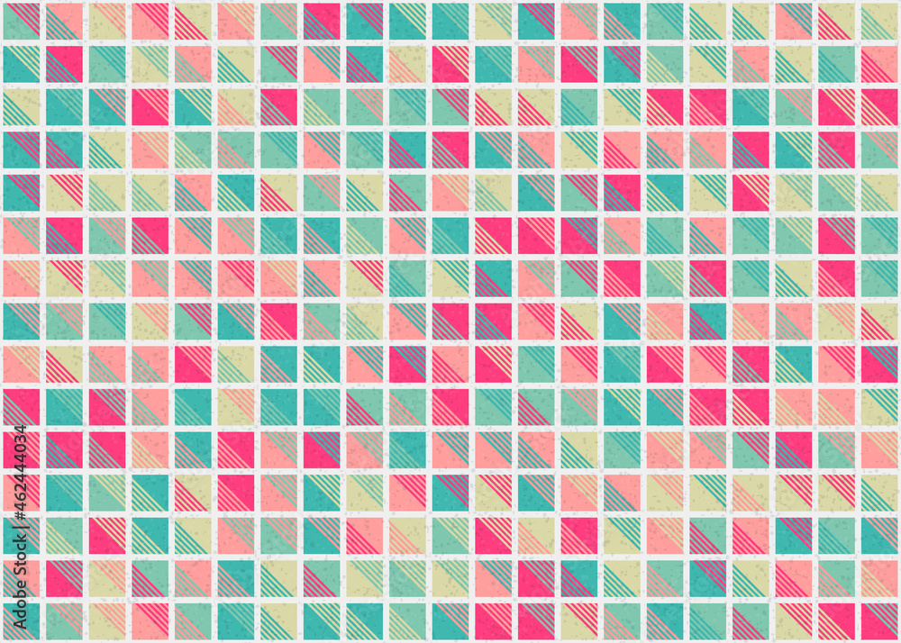 Fototapeta premium Abstract Geometric Pattern generative computational art illustration