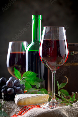 wine, glass, food, cheese, alcohol, drink, red, white, dinner, bottle, meal, grapes, gourmet, table, lunch, bread, beverage, restaurant, fruit, plate, red wine, snack, celebration, isolated, fresh
