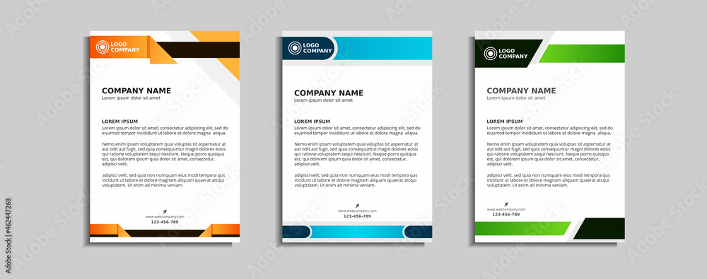 modern corporate letterhead template design modern corporate letterhead template design