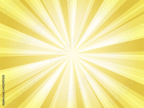 金色の放射状の背景　ベクター素材